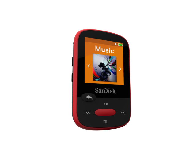 Sandisk Clip Sport 4GB Red (microSD, słuchawki, FM, LCD) - 173416 - zdjęcie 3